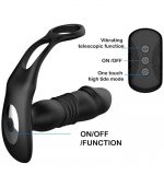 3-in-1 Telescopic Anal Plug Vibrator Prostate Massager - Image 6