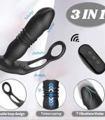 3-in-1 Telescopic Anal Plug Vibrator Prostate Massager - Image 7