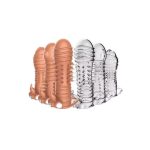 Reusable Full Cover Spiked Penis Sleeve Ring for Delaying Ejaculation and Impotence, Erection Dildo Sleeve for Adult Sex - Image 4