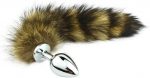 Steel Anal Plug with Fox Tail - Image 2