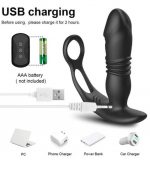 3-in-1 Telescopic Anal Plug Vibrator Prostate Massager - Image 4