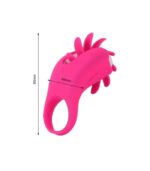With 360° Rotation Oral Vibrator Ring 10 Vibration Modes G-Spot Massage Rings Vibrators for Her Clitoris Cock Rings Tongue Licking Nipple Sex Toy Men Women Couples (Red) - Image 3