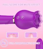 2 in 1 Rose Sucking Telescopic Vibrator - Image 7