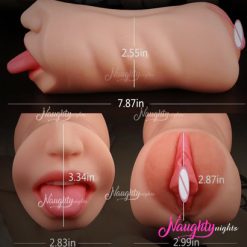 3D Double Pussy and Mouth Male Masturbators