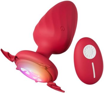 Demon Remote Control Anal Plug, Adult Toy Anal Plug Vibrating Butt Plug with 12 Vibrating Rotation Modes, Adult Sex Toys and Games