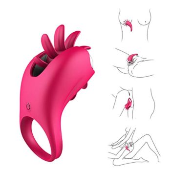  Rotating Magic Tongue Vibrating Penis Ring