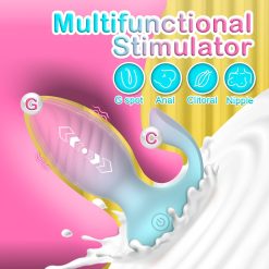  Remote Control Diamond Anal Plug Vibrator Clitoral Stimulator Female Sex Toys
