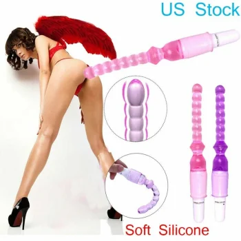 Jelly Vibrator Stick Long Anal Beads Plug